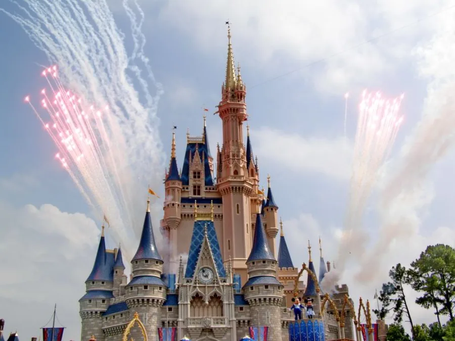Cinderella Castle in the Magic Kingdom, the landmark of Disney World.