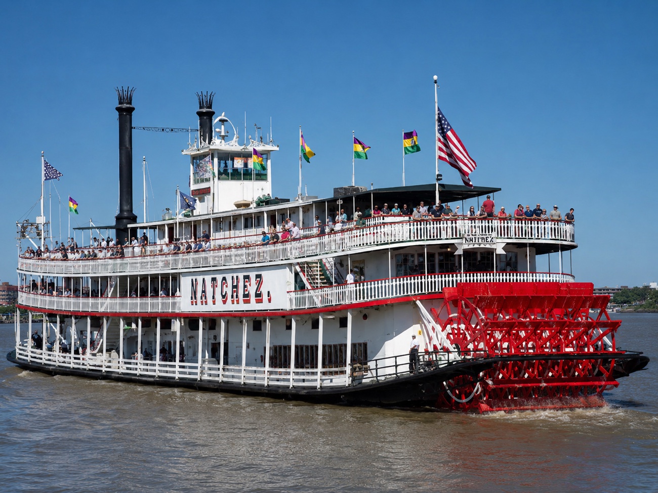 Back then, 1999: the paddle steamer Natchez on the Mississippi