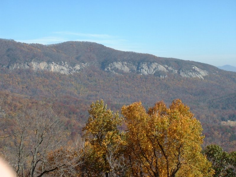 2001, up in the mountains near Asheville in the fall