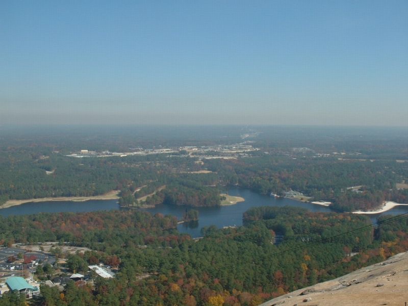 2001, Stone Mountain, the view from the summit out over the autumn forests