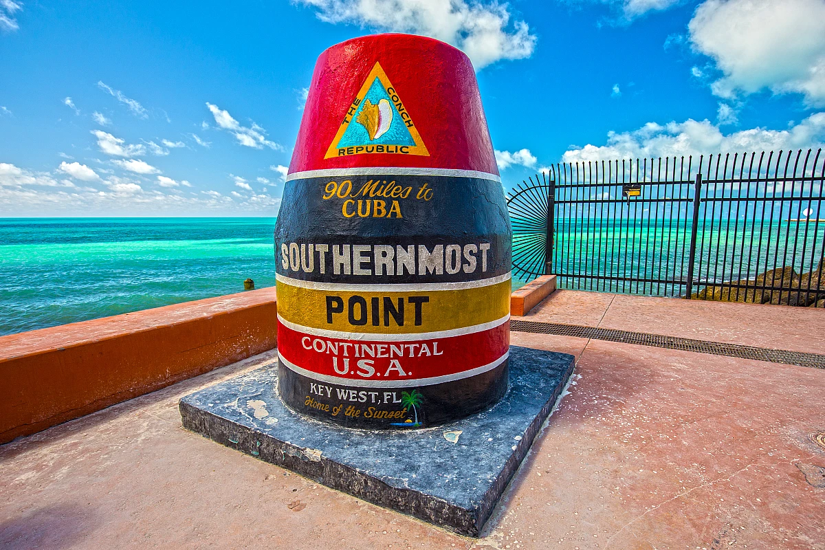 The southernmost point of the USA, Key West