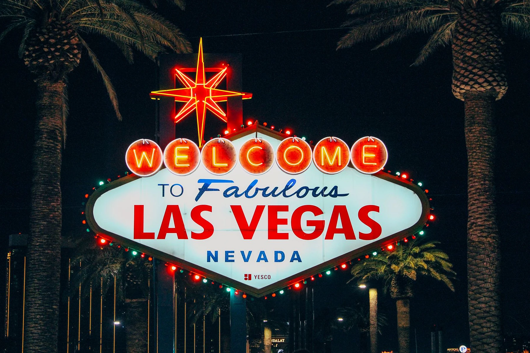 Neon as far as the eye can see, that is Las Vegas at night.