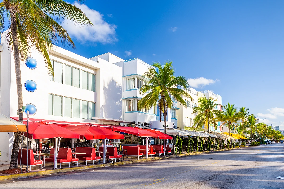 Pastel Art Deco and neon, that is Miami Beach.