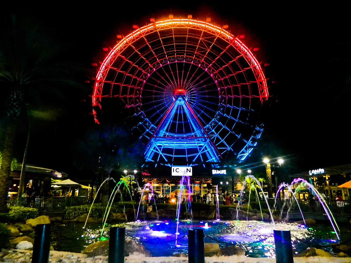 The Ferris wheel on International Drive, Orlando's entertainment strip.