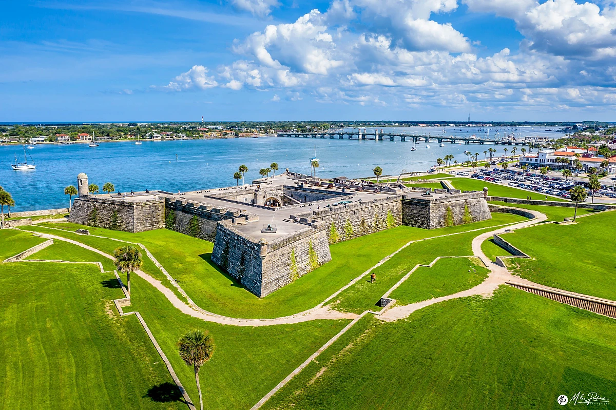The Castillo de San Marcos, the oldest masonry fort in the USA.