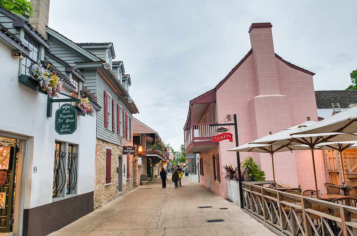 Old town and St. George Street, St. Augustine